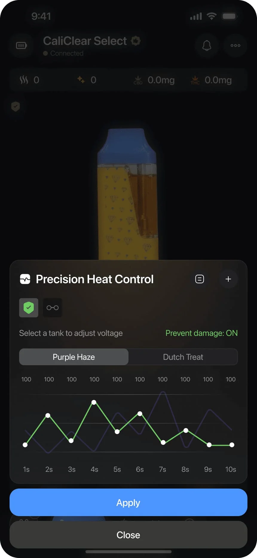 Precision Heat — in the app