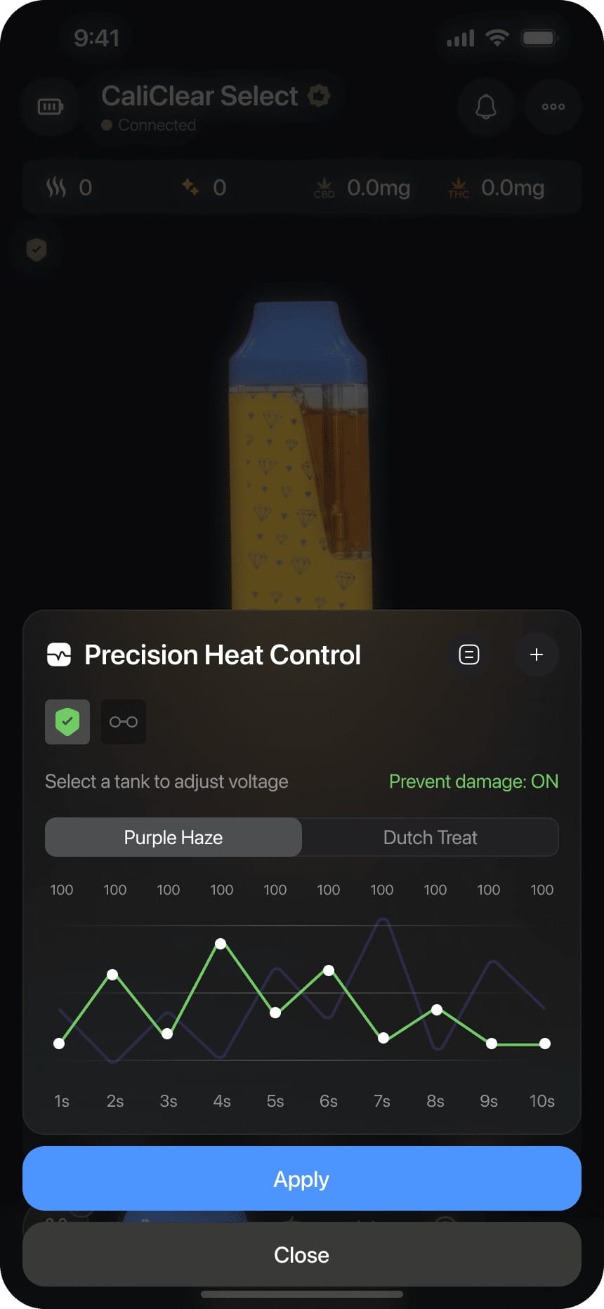 Precision Heat — in the app